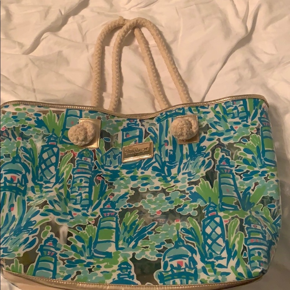 Lilly Pulitzer Beach Clear Tote Bag